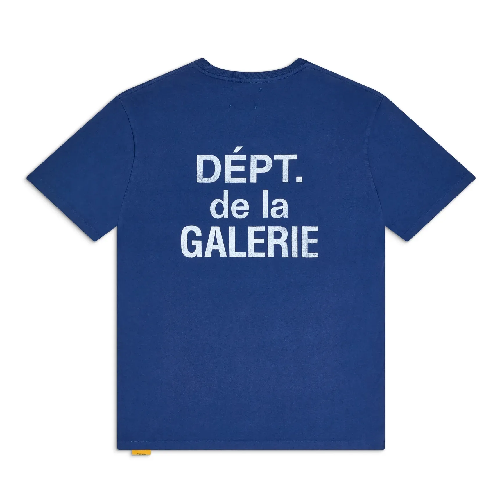 GALLERY DEPT. FRENCH TEE/NAVY New colors in stock Navy blue French LOGO short sleeves Washed blue S-XL Ready-made garments Asso special piece dyeing Rewashed water printing distressed treatment Cylindrical fabric without side seams Non-open version Original development Complete accessories/matching Details in place